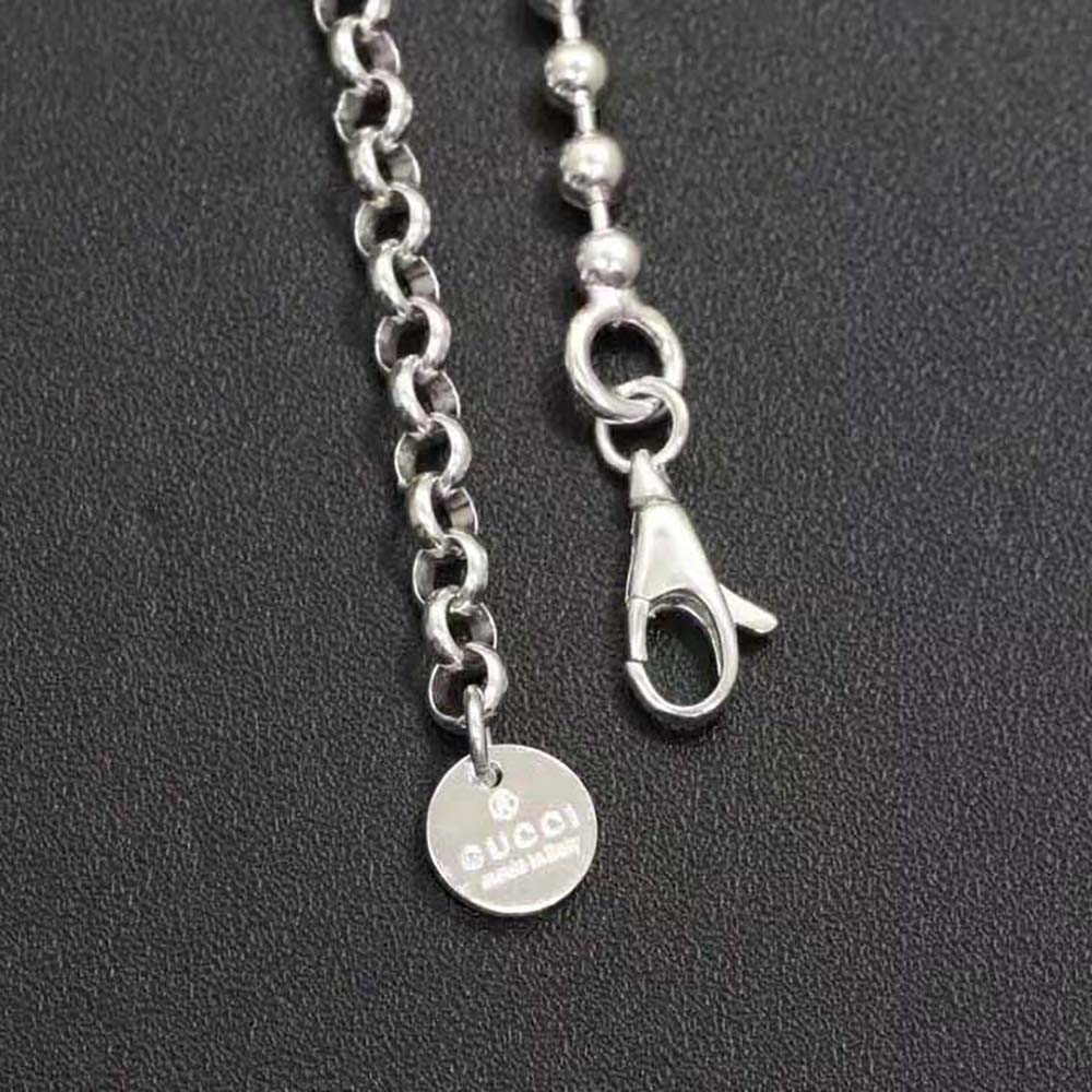 Gucci Unisex Interlocking G Necklace in Silver (5)