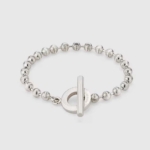Gucci Unisex Silver Boule Chain Bracelet