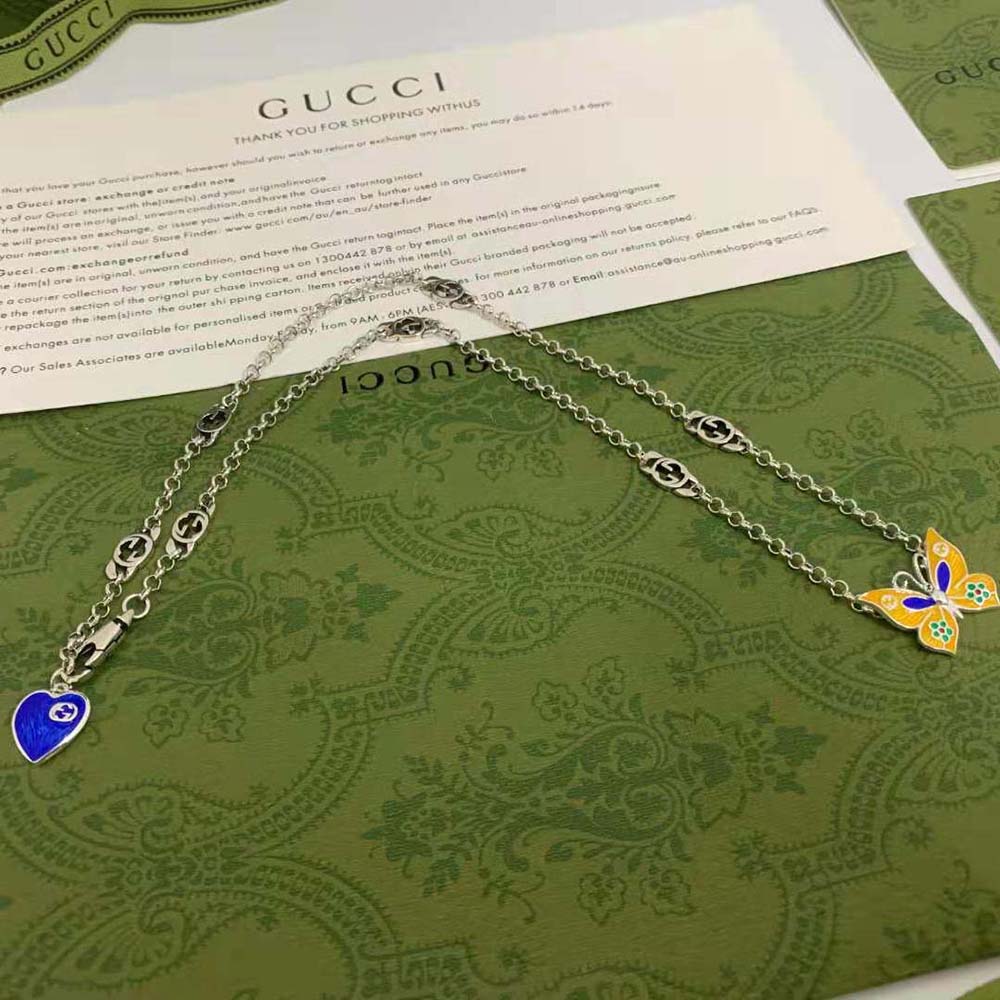 Gucci Women Butterfly Pendant Necklace (4)
