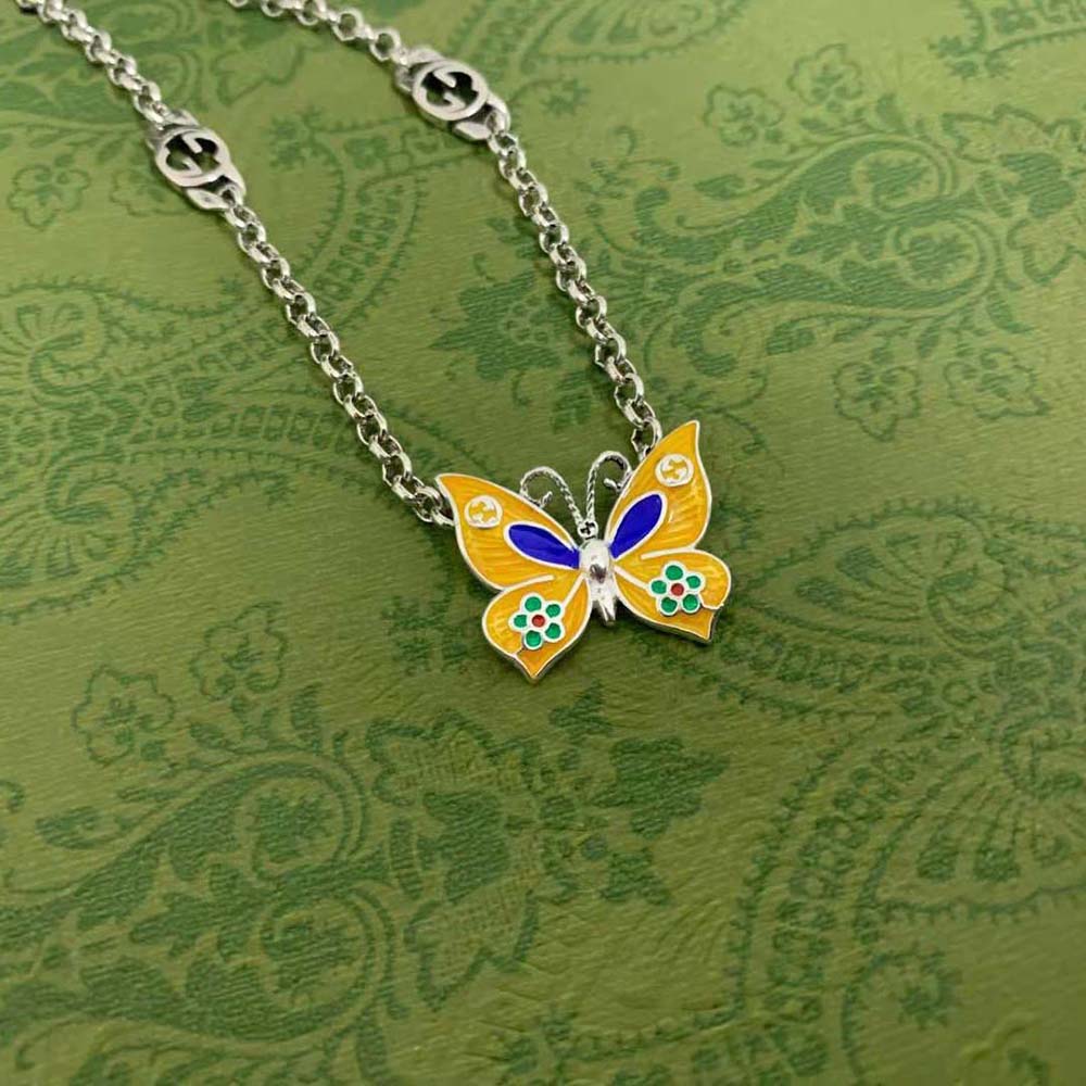Gucci Women Butterfly Pendant Necklace (6)