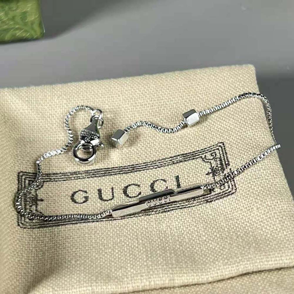 Gucci Women Link to Love Bracelet with Diamonds in White Gold (5)