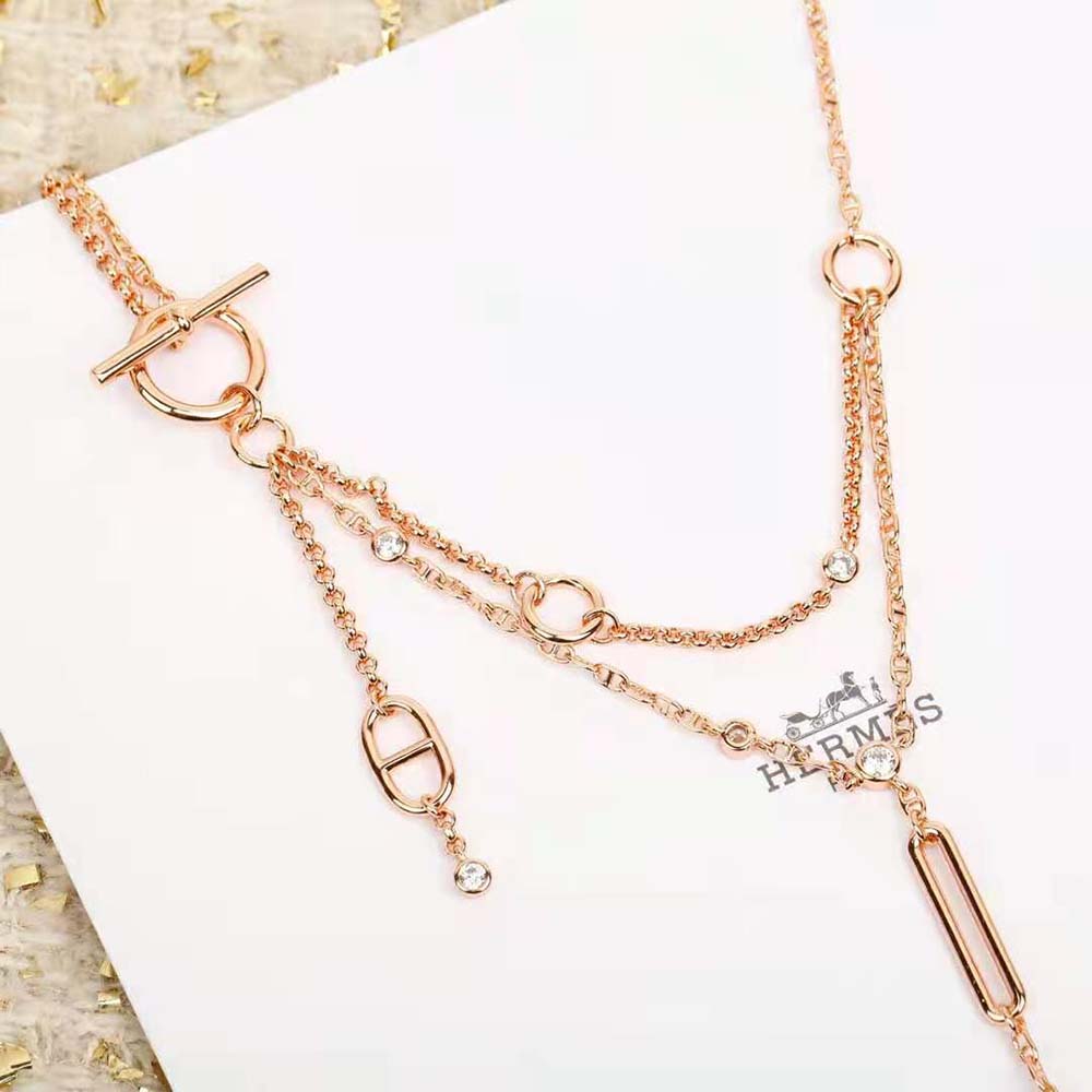 Hermes Women Chaine D’ancre Chaos Lariat Necklace (6)