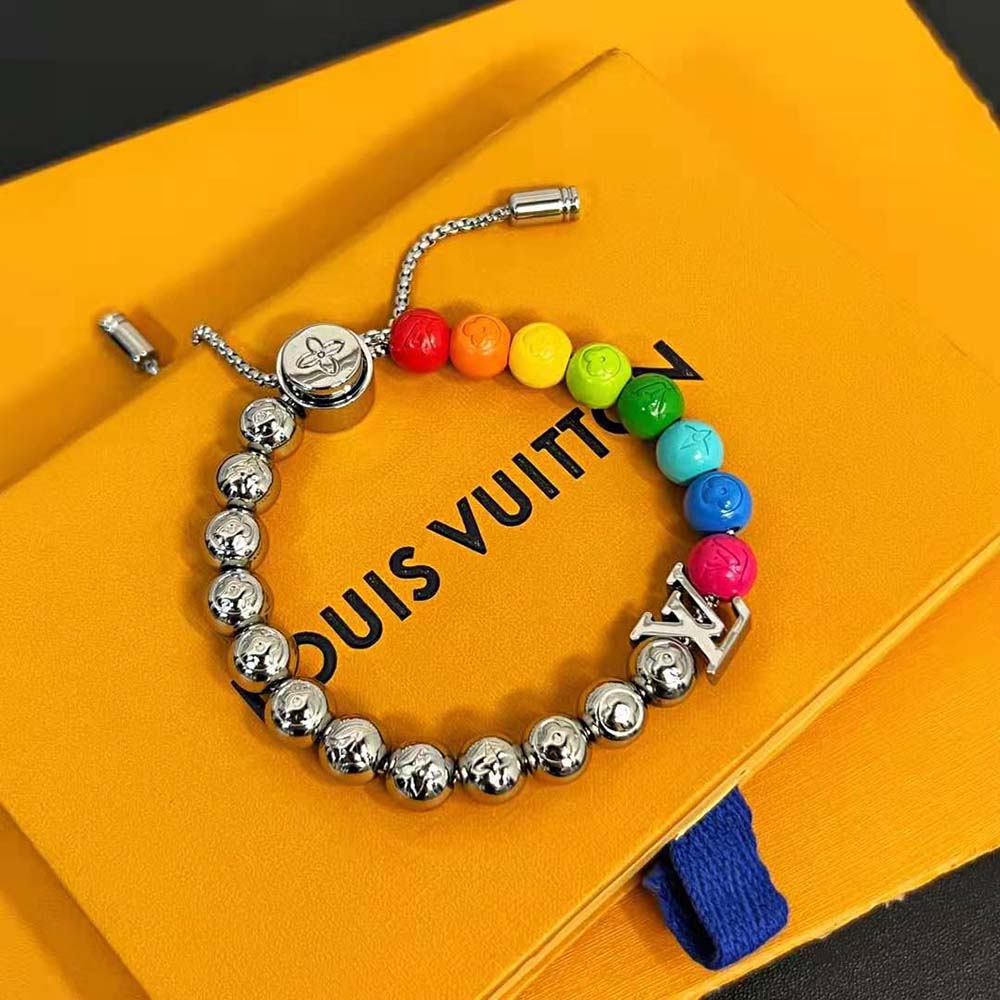 Louis Vuitton Men LV Beads Bracelet (2)