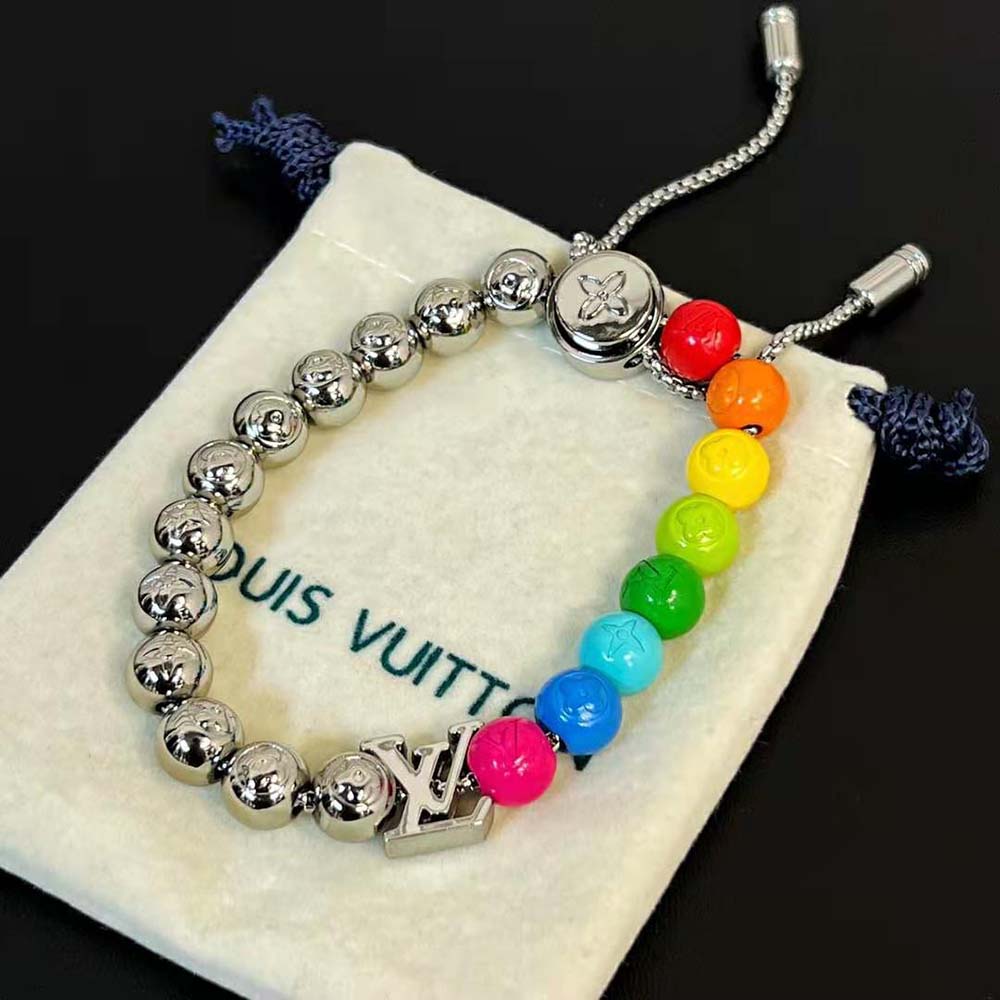 Louis Vuitton Men LV Beads Bracelet (4)