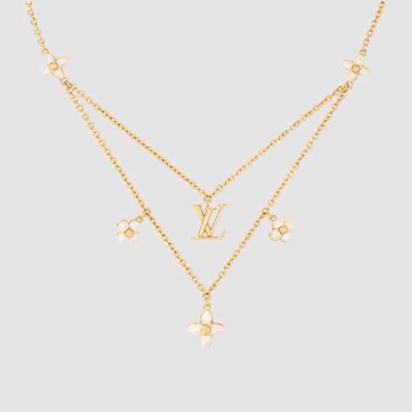 Louis Vuitton Men LV Floragram Necklace (1)