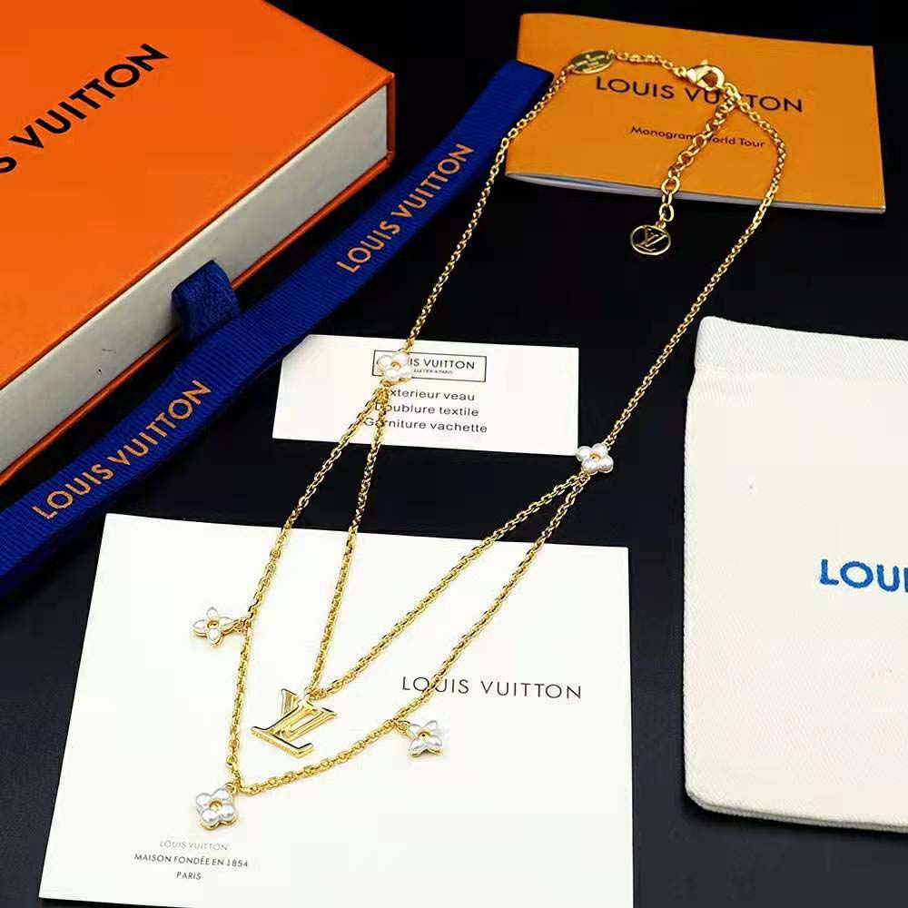 Louis Vuitton Men LV Floragram Necklace (2)