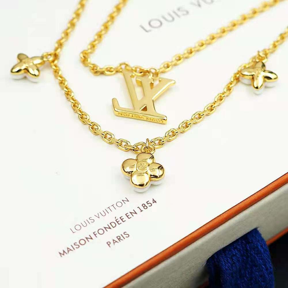 Louis Vuitton Men LV Floragram Necklace (4)