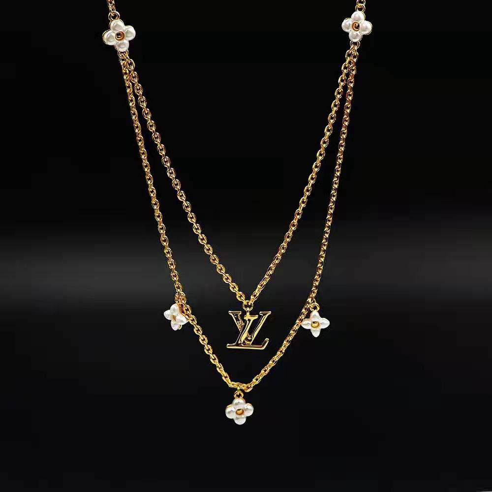 Louis Vuitton Men LV Floragram Necklace (6)