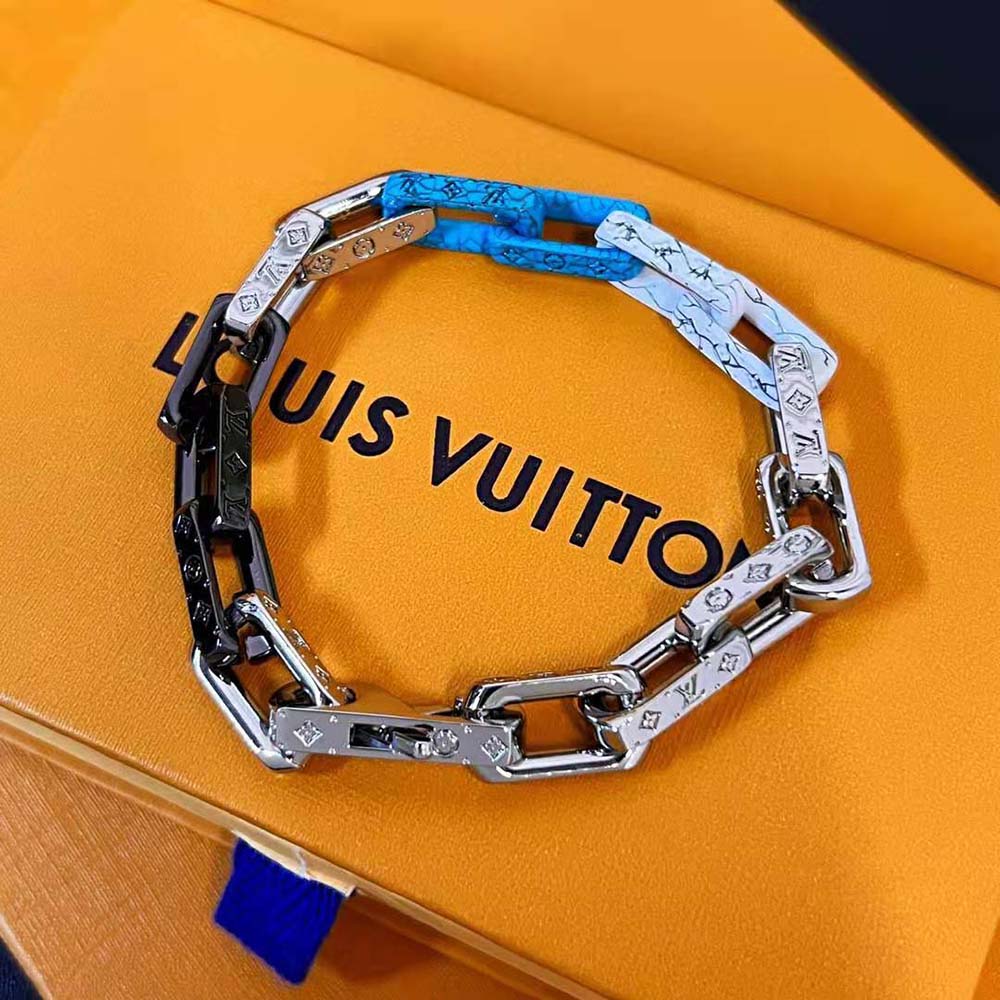 Louis Vuitton Men Monogram Chain Bracelet (3)