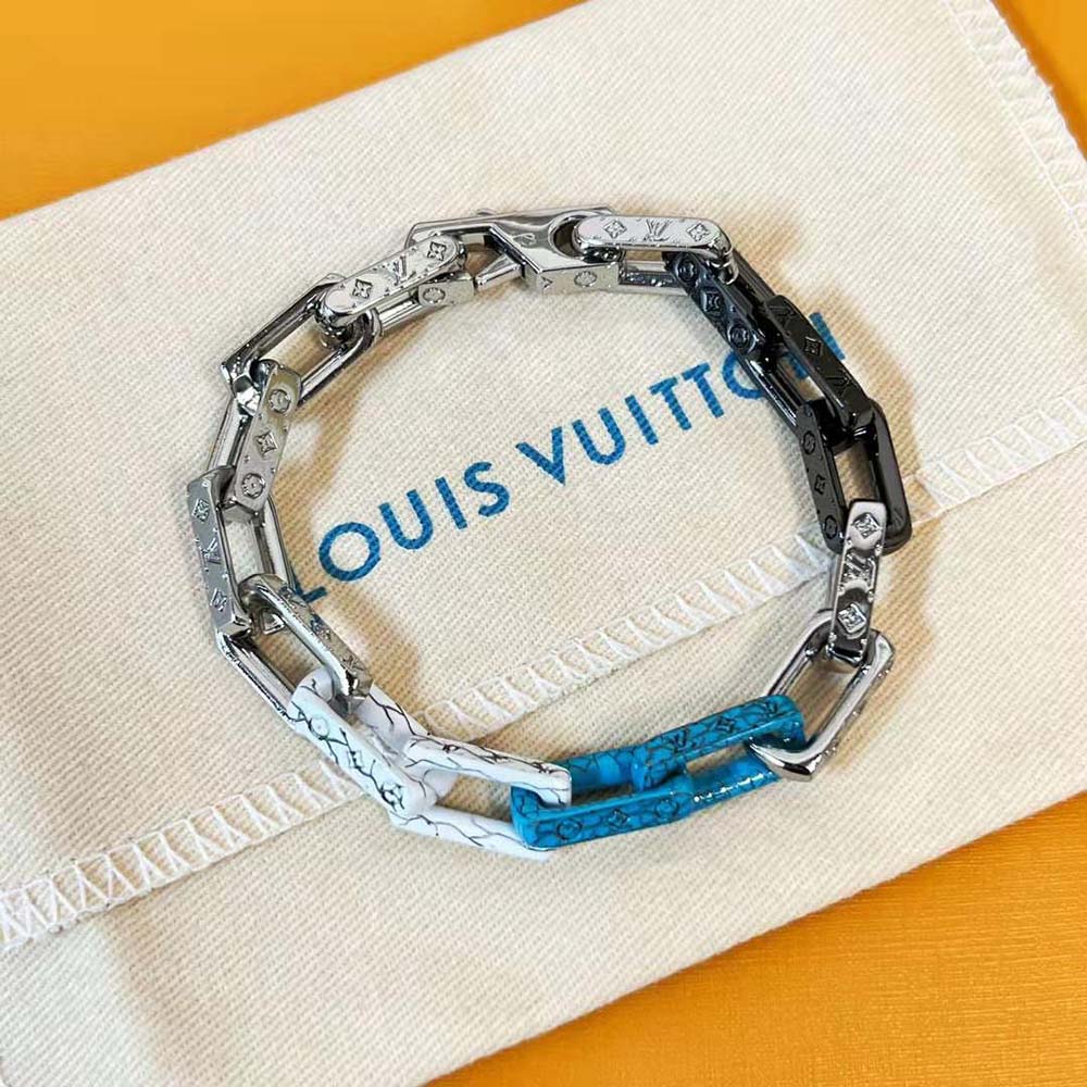 Louis Vuitton Men Monogram Chain Bracelet (4)