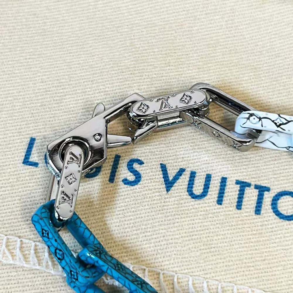 Louis Vuitton Men Monogram Chain Bracelet (5)