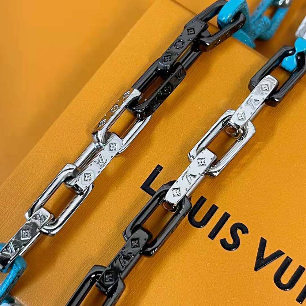 Louis Vuitton Men Monogram Chain Necklace (3)