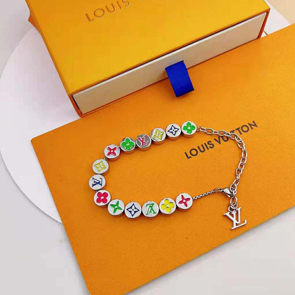 Louis Vuitton Men Monogram Colours Bracelet (3)