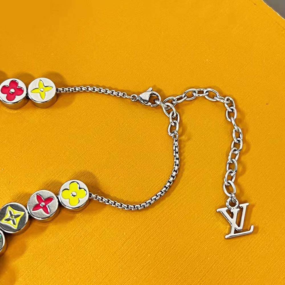 Louis Vuitton Men Monogram Colours Bracelet (6)