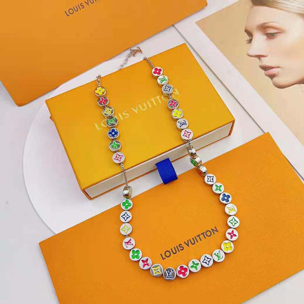 Louis Vuitton Men Monogram Colours Necklace (2)