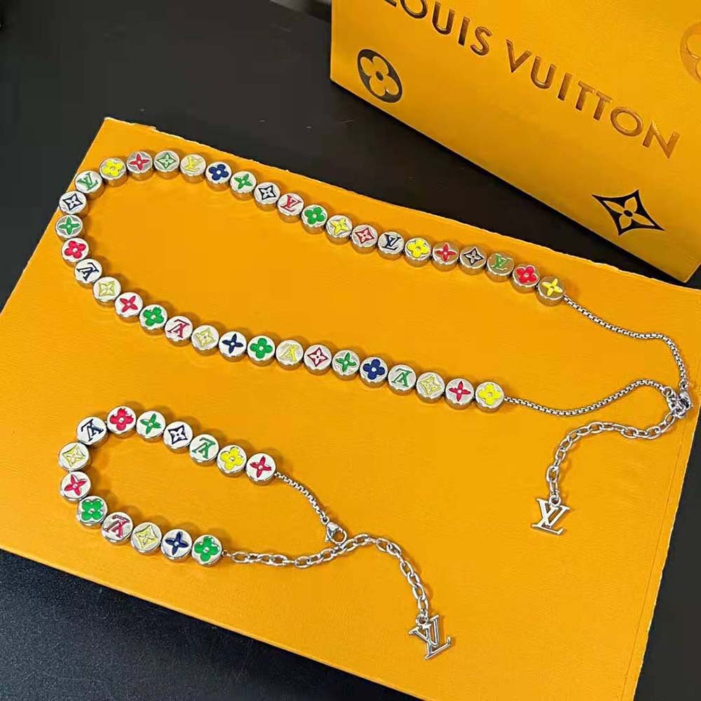 Louis Vuitton Men Monogram Colours Necklace (3)