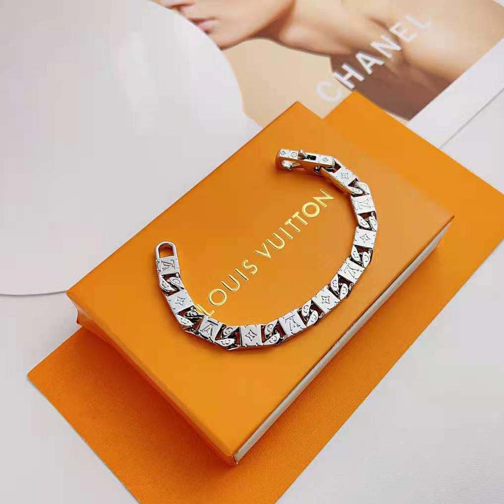 Louis Vuitton Men Monogram Tied Up Bracelet (5)