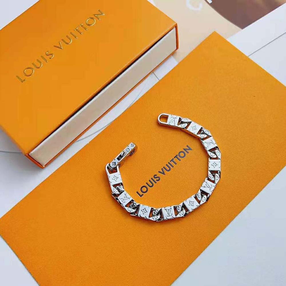 Louis Vuitton Men Monogram Tied Up Bracelet (7)