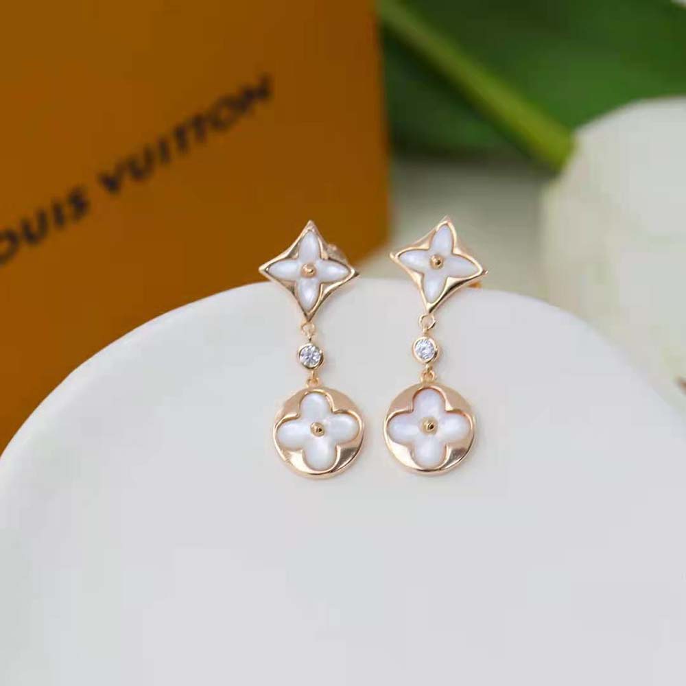 Louis Vuitton Women Color Blossom Long Earrings (2)