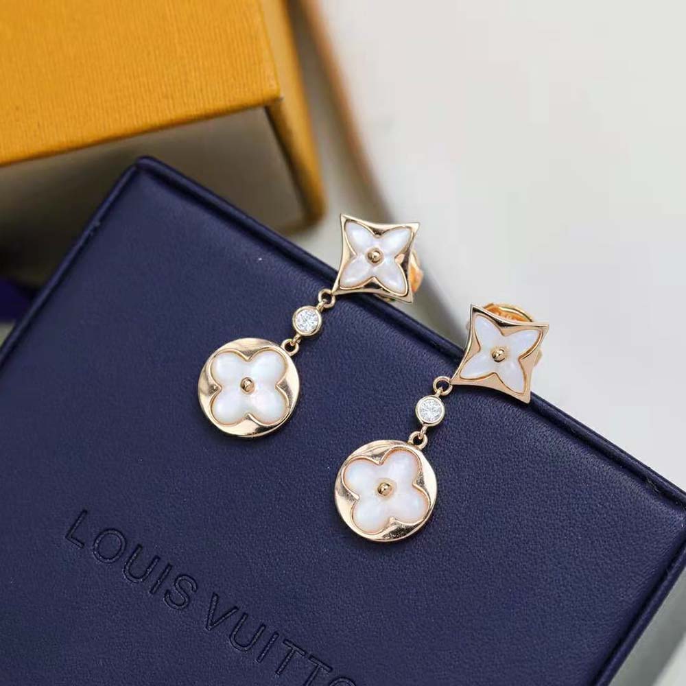 Louis Vuitton Women Color Blossom Long Earrings (9)