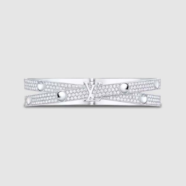Louis Vuitton Women Empreinte Bangle White Gold (1)