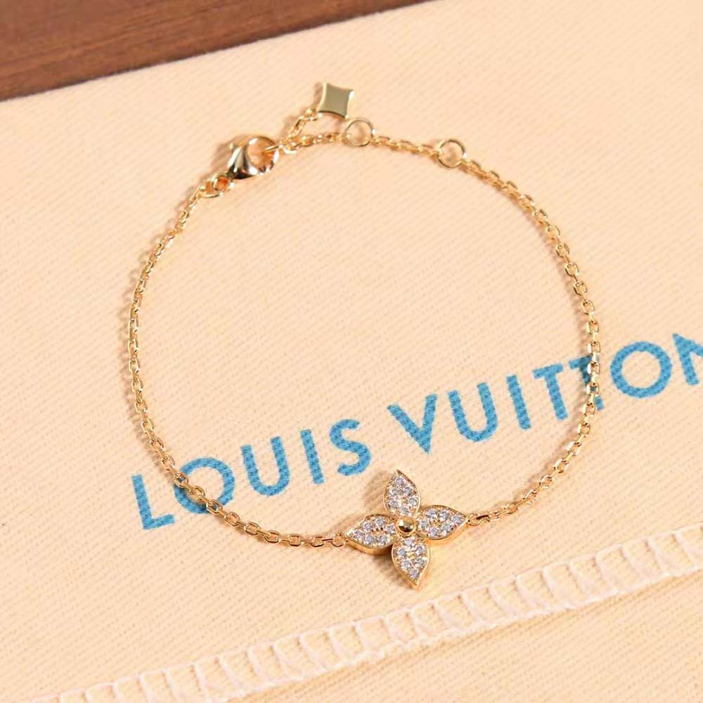 Louis Vuitton Women Idylle Blossom Bracelet Pink Gold and Diamonds (5)