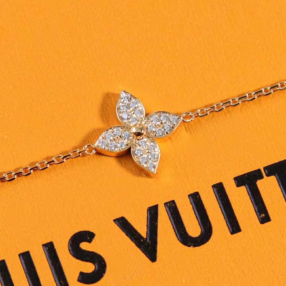 Louis Vuitton Women Idylle Blossom Bracelet Pink Gold and Diamonds (7)