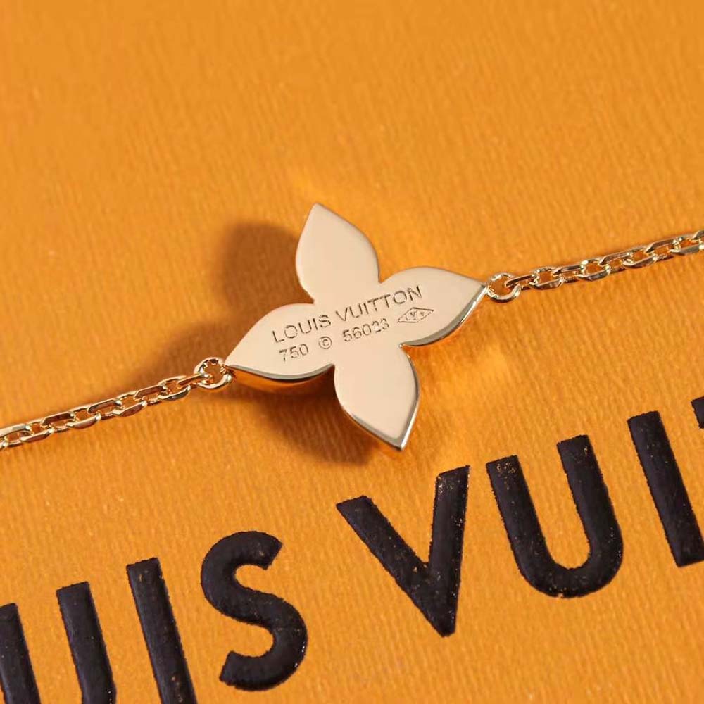 Louis Vuitton Women Idylle Blossom Bracelet Pink Gold and Diamonds (8)
