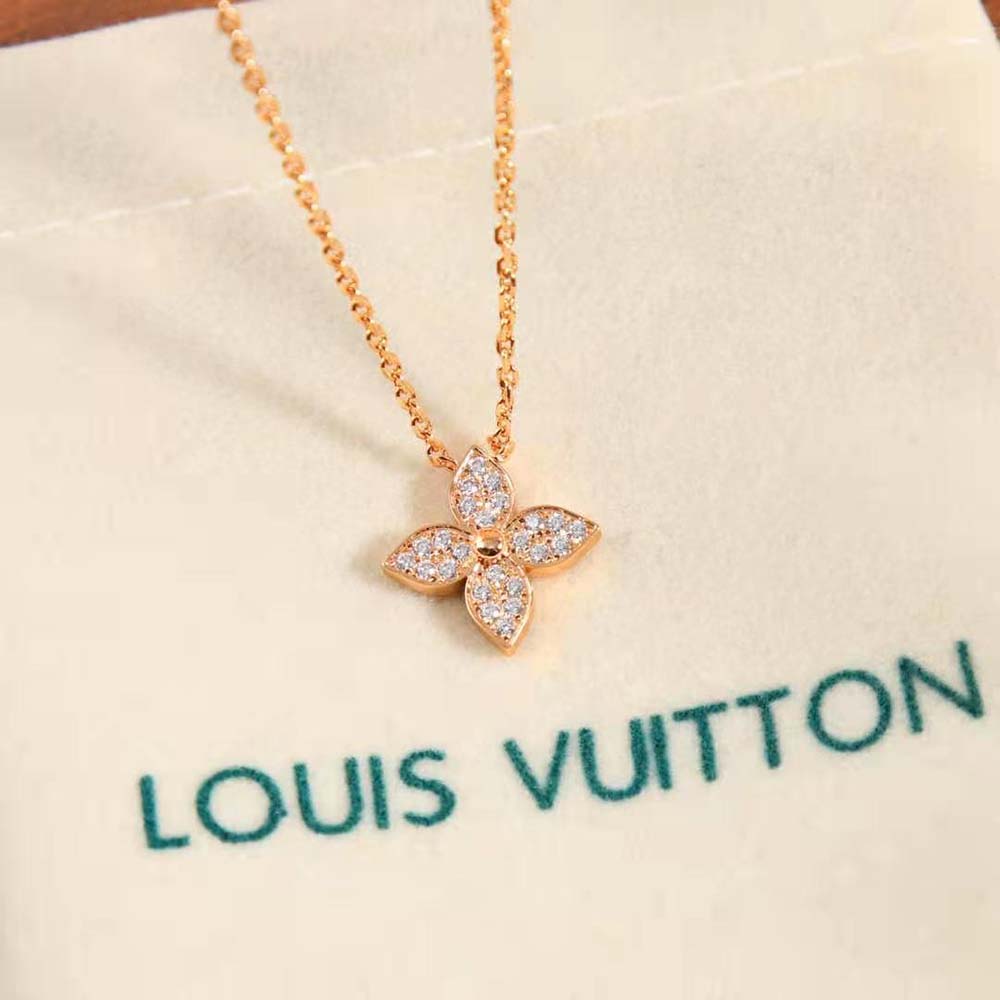 Louis Vuitton Women Idylle Blossom Pendant Pink Gold And Diamonds (4)