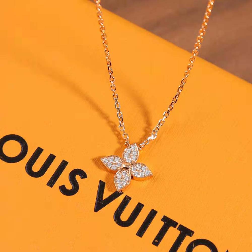Louis Vuitton Women Idylle Blossom Pendant Pink Gold And Diamonds (7)