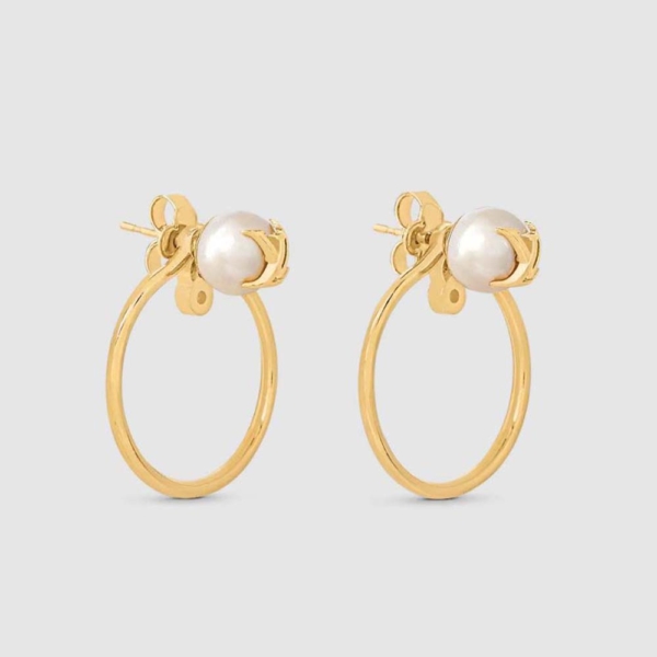 Louis Vuitton Women LV Eclipse Pearls Earrings (1)
