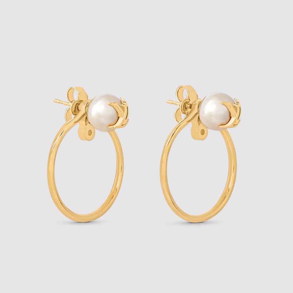 Louis Vuitton Women LV Eclipse Pearls Earrings (1)