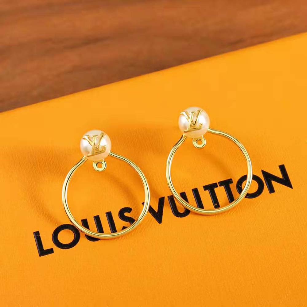 Louis Vuitton Women LV Eclipse Pearls Earrings (4)