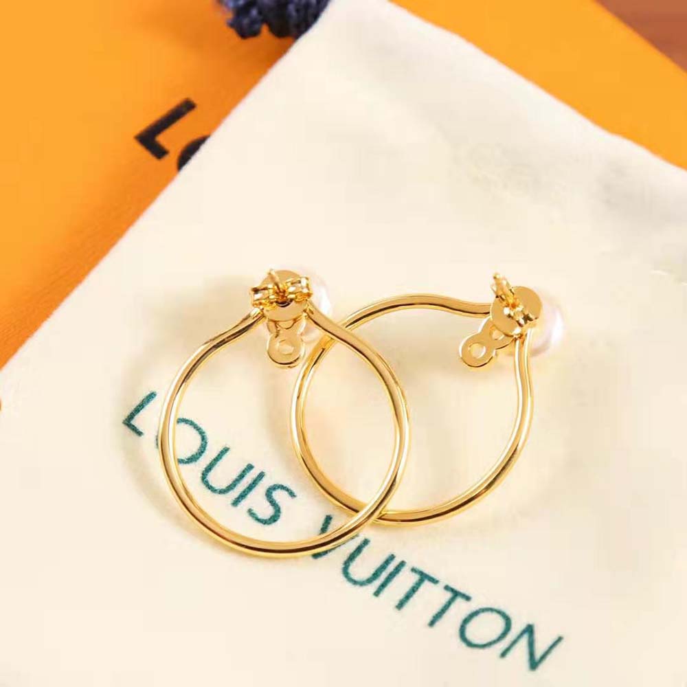 Louis Vuitton Women LV Eclipse Pearls Earrings (7)