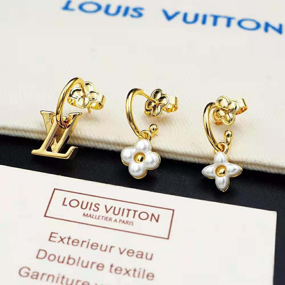 Louis Vuitton Women LV Floragram Earrings (5)