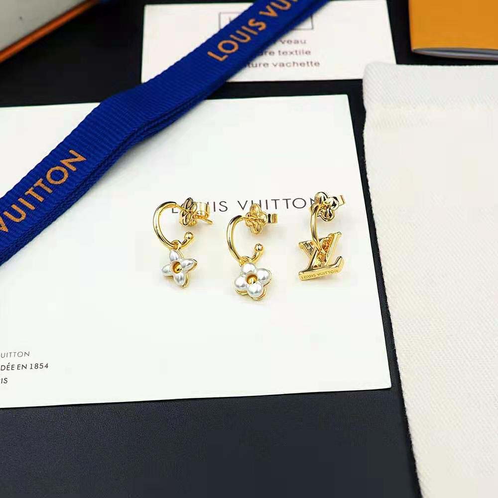 Louis Vuitton Women LV Floragram Earrings (6)