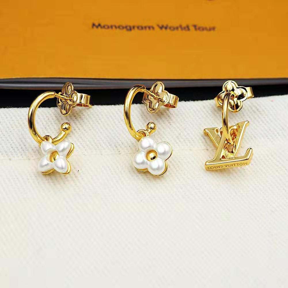 Louis Vuitton Women LV Floragram Earrings (7)