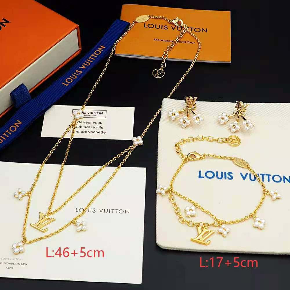 Louis Vuitton Women LV Floragram Earrings-White (2)