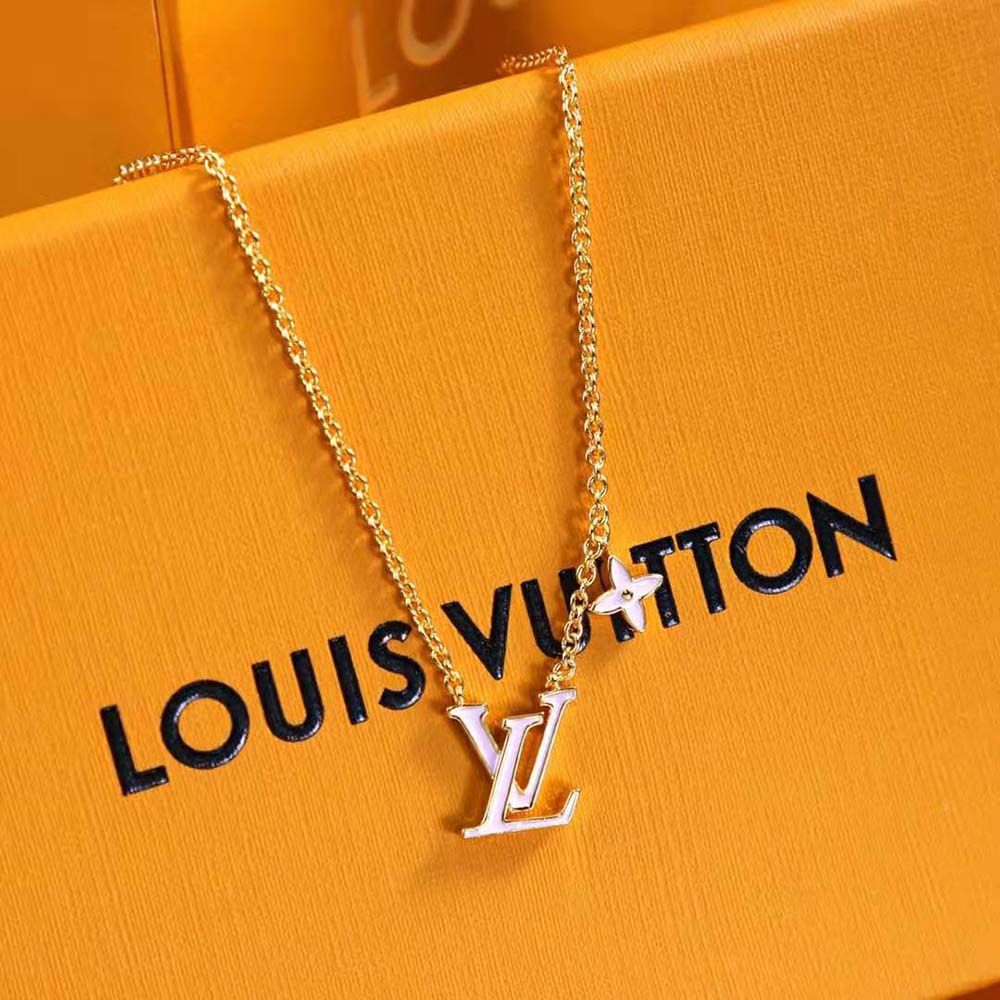 Louis Vuitton Women LV Iconic Enamel Necklace-Pink (2)
