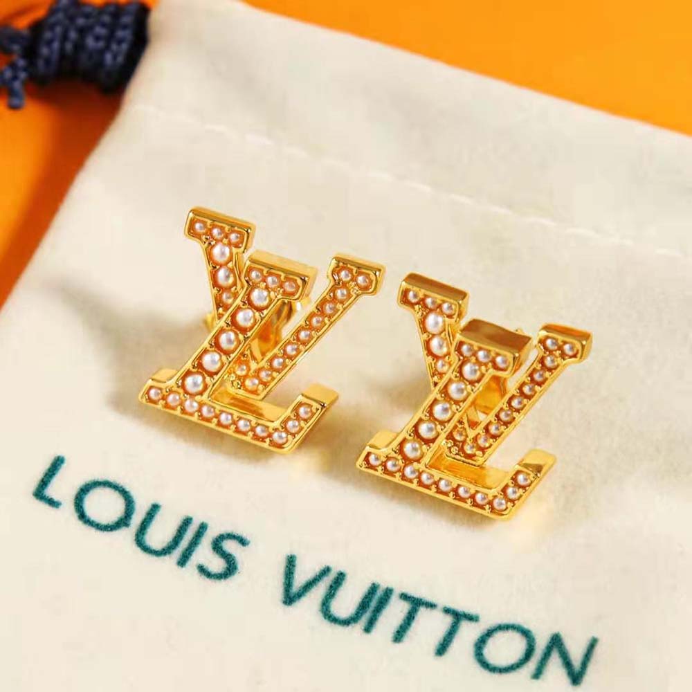 Louis Vuitton Women LV Iconic Pearls Earrings (4)