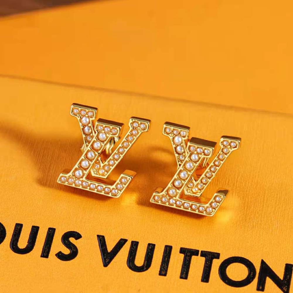 Louis Vuitton Women LV Iconic Pearls Earrings (7)