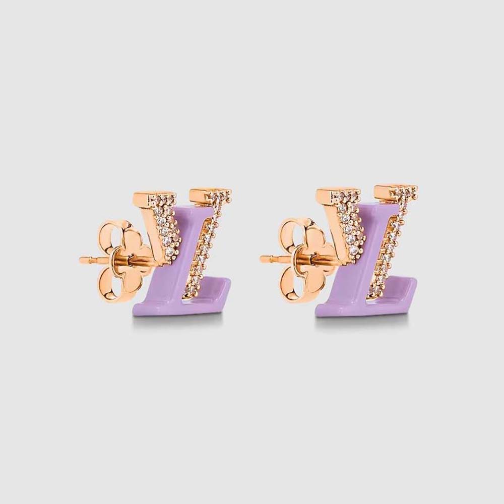Louis Vuitton Women LV Iconic Sweety Earrings-Purple