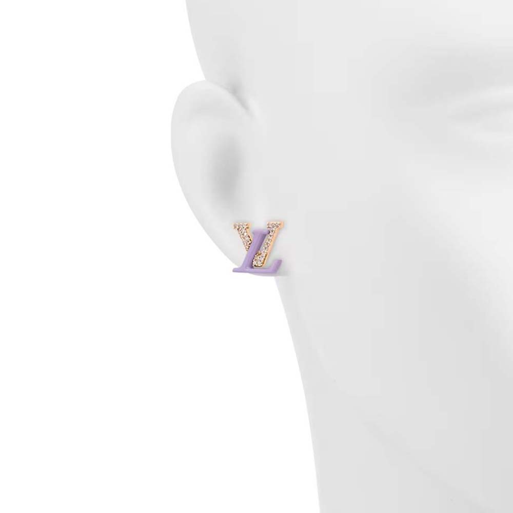 Louis Vuitton Women LV Iconic Sweety Earrings-Purple (2)