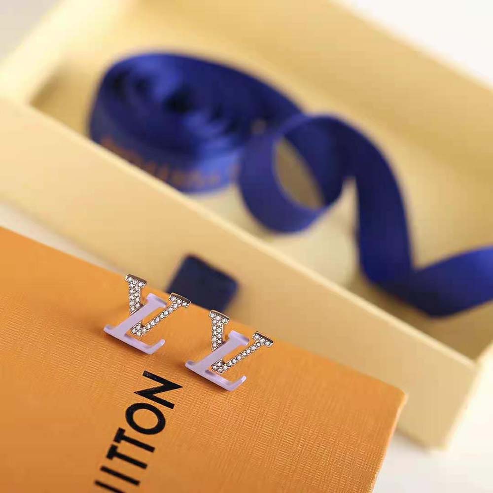 Louis Vuitton Women LV Iconic Sweety Earrings-Purple (4)