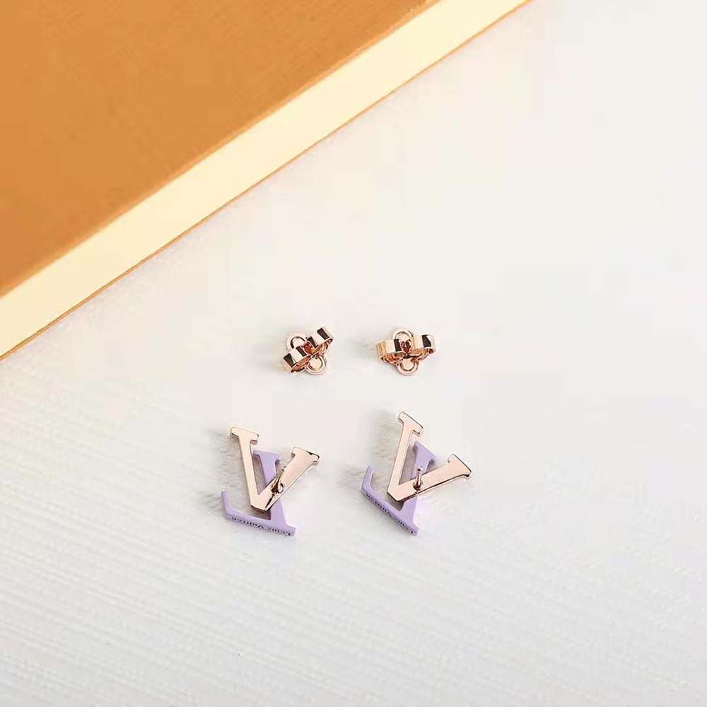 Louis Vuitton Women LV Iconic Sweety Earrings-Purple (6)