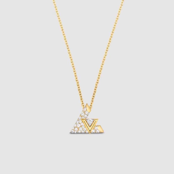 Louis Vuitton Women LV Volt One Pendant in Yellow Gold (1)