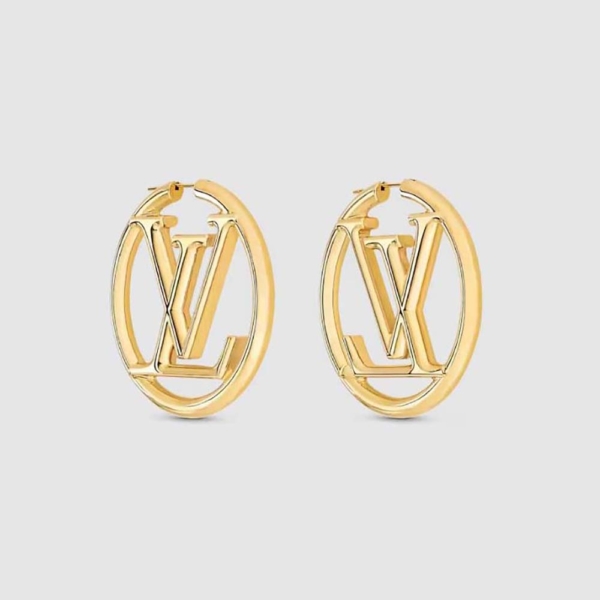 Louis Vuitton Women Louise Hoop GM Earrings (1)