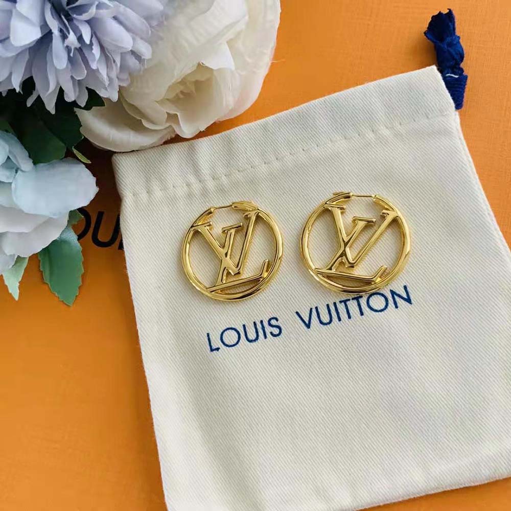 Louis Vuitton Women Louise Hoop GM Earrings (2)