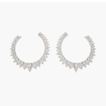 Piaget Women Sunlight Earrings in Rhodium Finish 18K White Gold