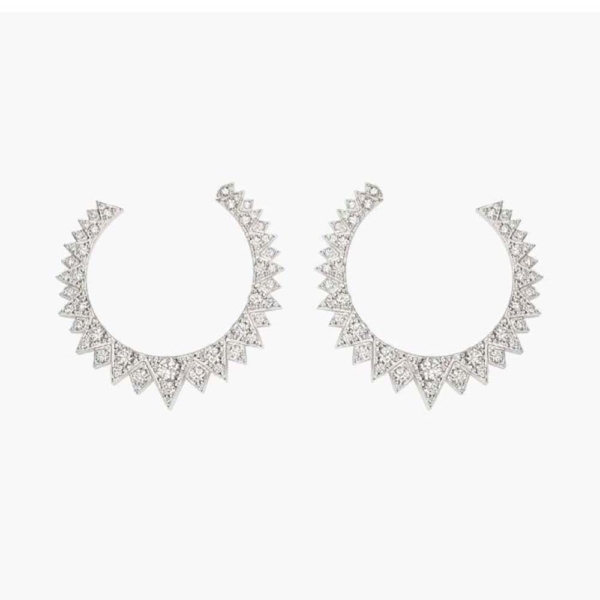 Piaget Women Sunlight Earrings in Rhodium Finish 18K White Gold (1)